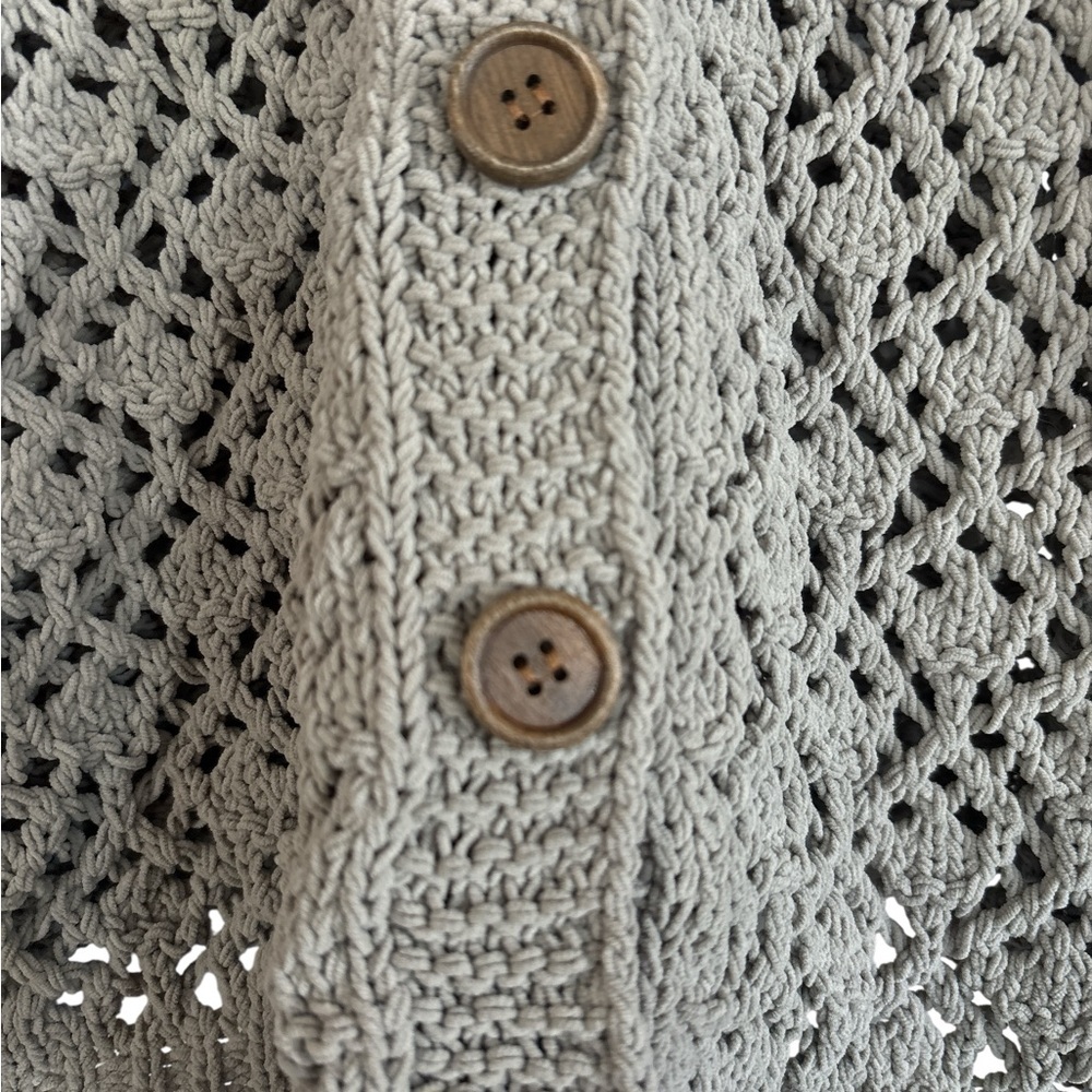 Nicole Miller Artelier chunky Knit Cardigan in Sage Size M - Picture 3 of 5